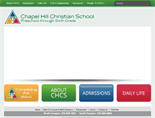 Tablet Screenshot of chapelhillchristianschool.org
